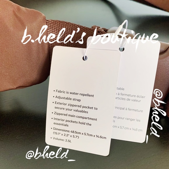 lululemon Everywhere Sling Bag in Brown Earth Neutral One Size (2.5L) New NWT - Picture 3 of 16